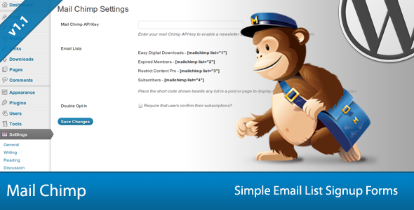 Simple Mail Chimp Signup Forms v1.1