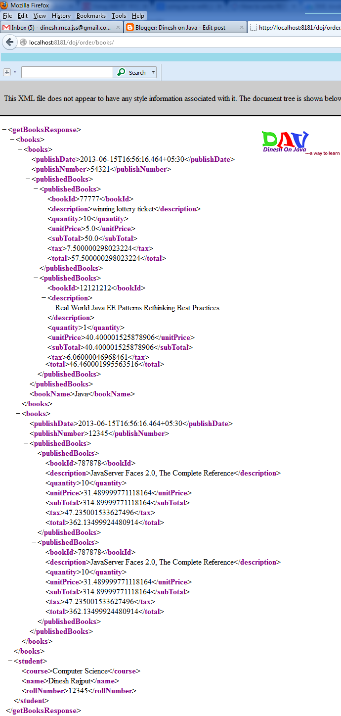 Using JAX-RS and JAXB