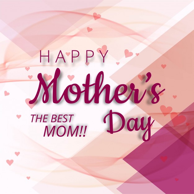 Abstract mother's day design Free Vector