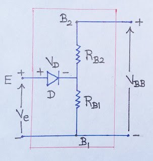 Unijunction Transistor UJT equivalent diagram