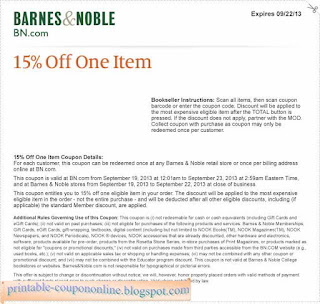 Free Printable Barnes & Noble Coupons Free Printable Barnes & Noble Coupons