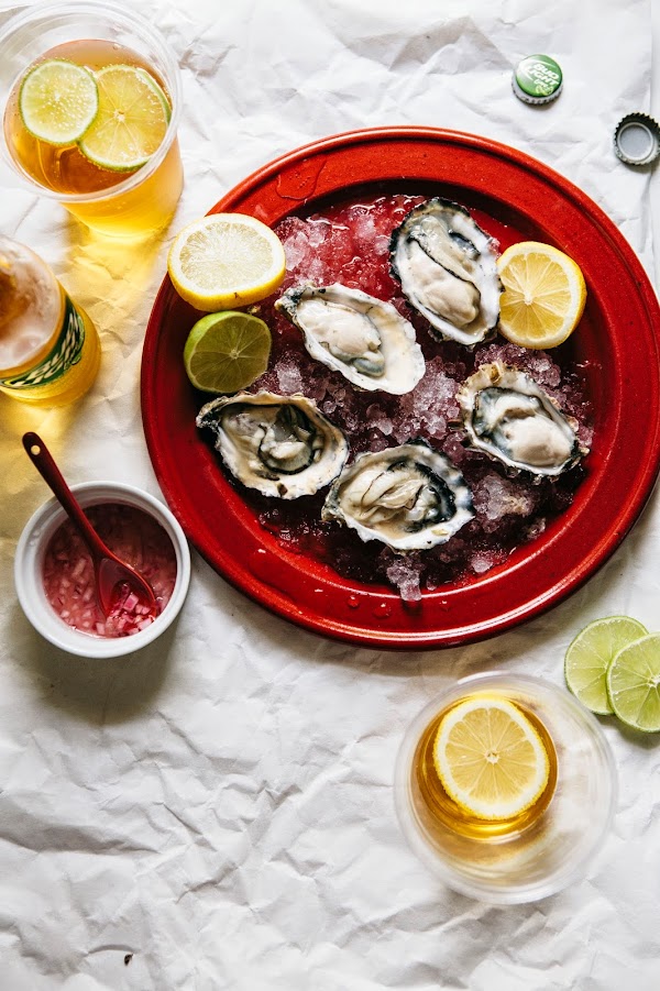 Grilled Oysters with Champagne hummingbird high a desserts and baking blog