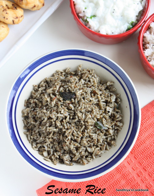Sandhiya's Cookbook Ellu Satham Sesame Rice Sesame Seed Rice