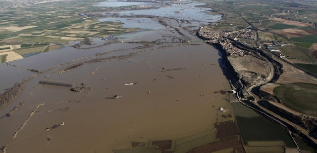 Inundaciones en el rio Ebro.