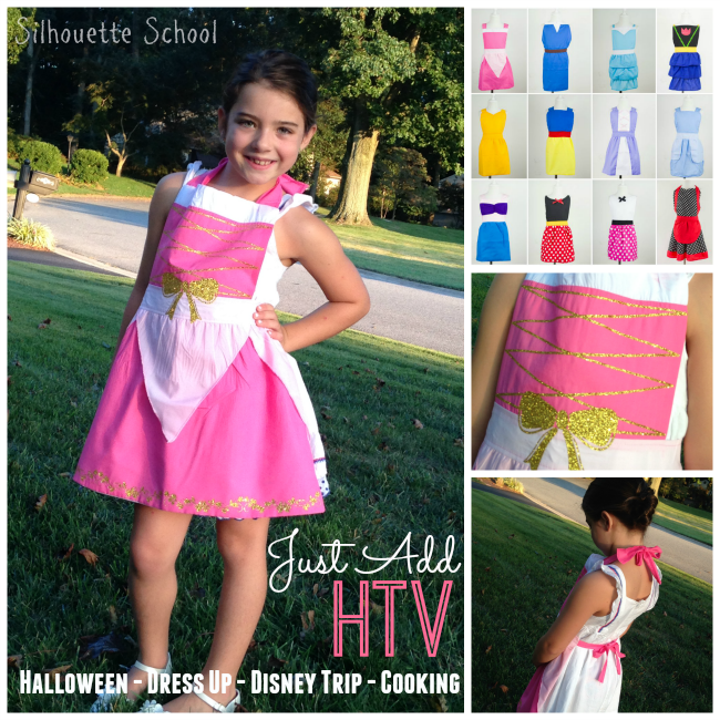 Custom DIY-ish princess halloween costume with HTV free Silhouette Studio cut file Silhouette Studio, HTV, heat transfer vinyl, princess costume, halloween costume, DIY, do it yourself, free cut file