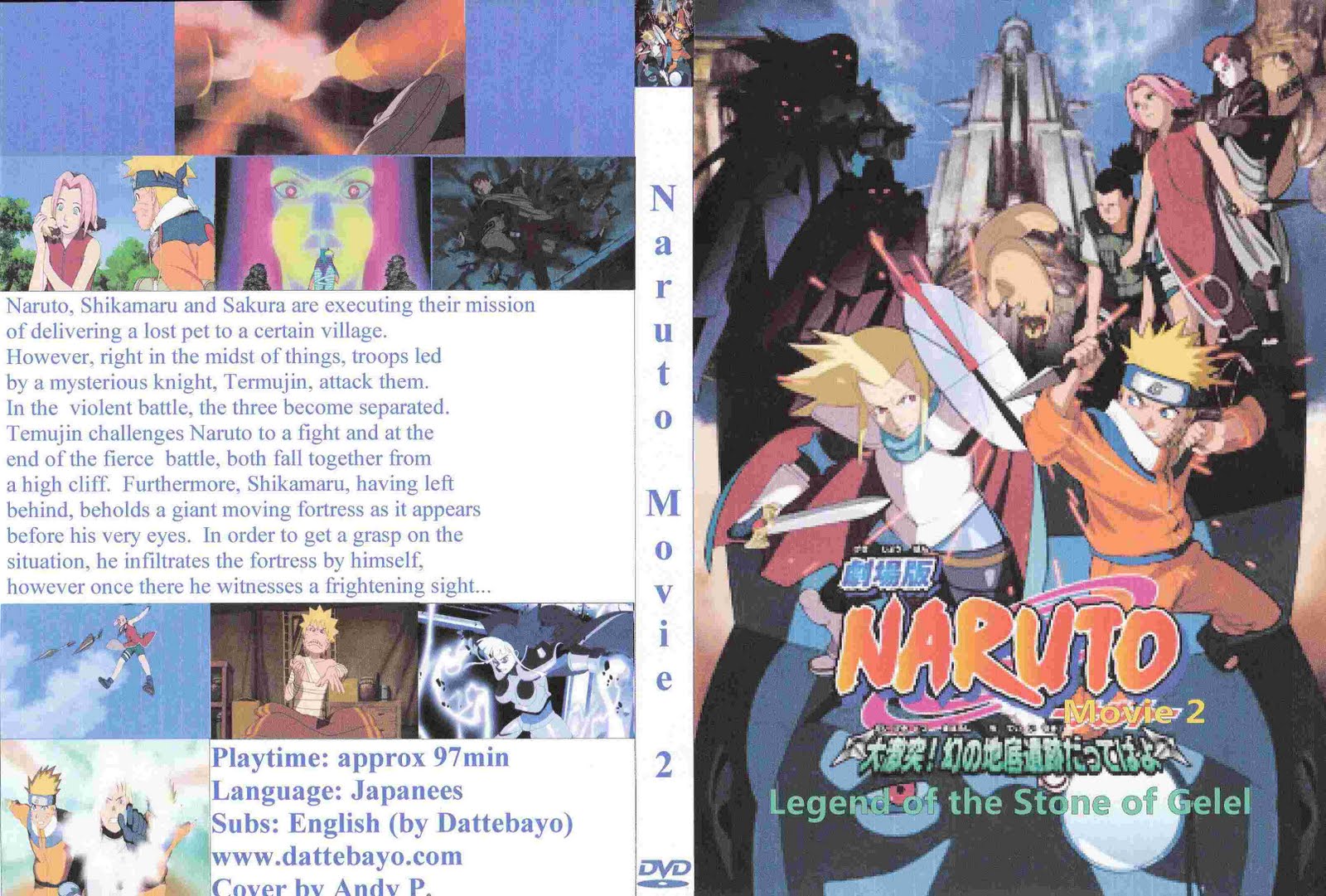 Cover Animes: Naruto The Movie 2 Legend Of The Stone Of Gelel