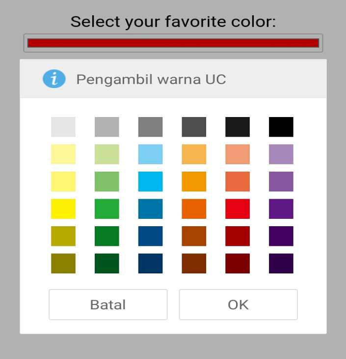 select color ucweb