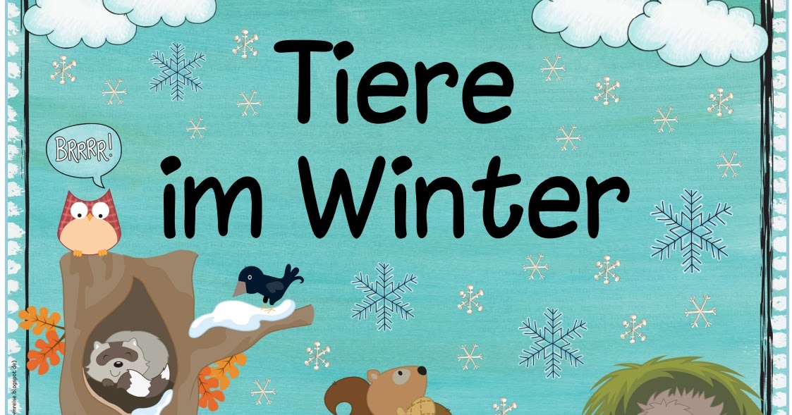 Ideenreise: Themenplakat "Tiere im Winter"