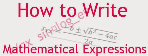 How to Write Mathematical Expressions in Windows