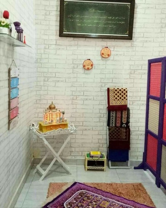mushola minimalis di dalam rumah