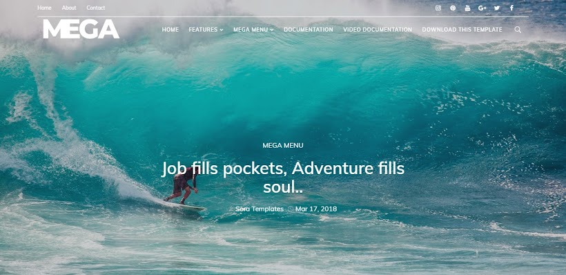 Mega Free Blogger Template