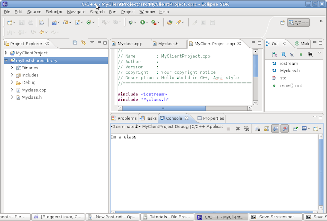 Linux, C++ and other Tortures: Shared Libraries with Eclipse