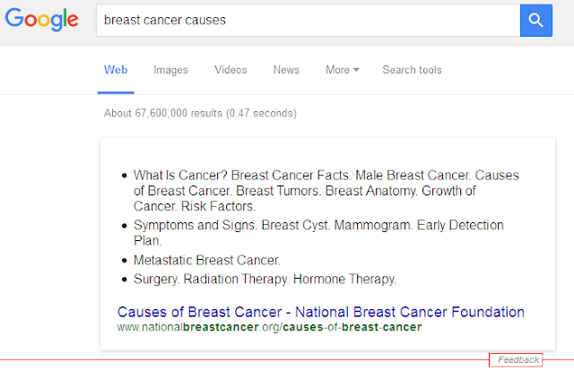 breast cancer causes - google search