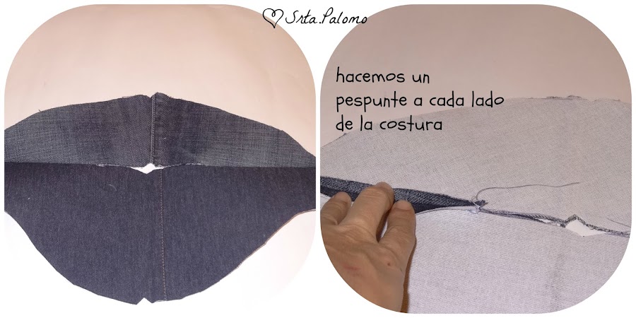 Tutorial riñonera, preparamos la parte trasera