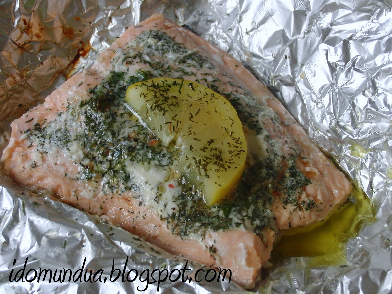 idomundua SALMÓN EN PAPILLOTE CON ENELDO