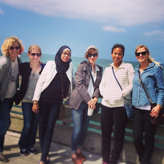 2013: Debra Driza, Kate, Somaiya, Kirsten, Stephanie Kuehn, and Sarah exploring San Diego