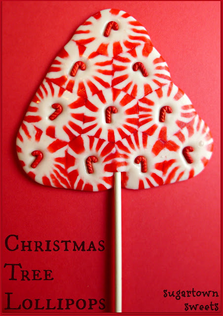 Sugartown Sweets: Christmas Tree Lollipops!