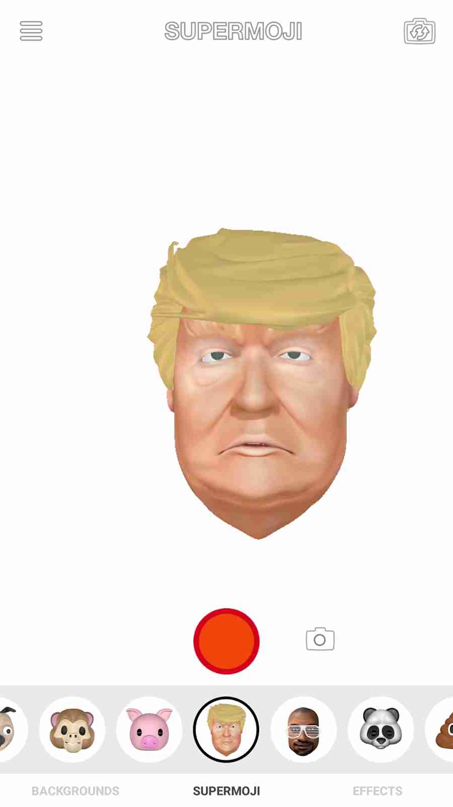 The Apple iPhone X Animoji President Donald Trump Emojis