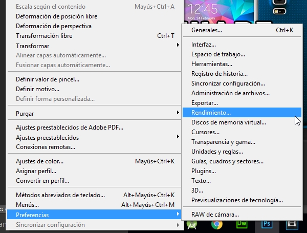 Cambiar en Photoshop el Deshacer y Rehacer más de una vez