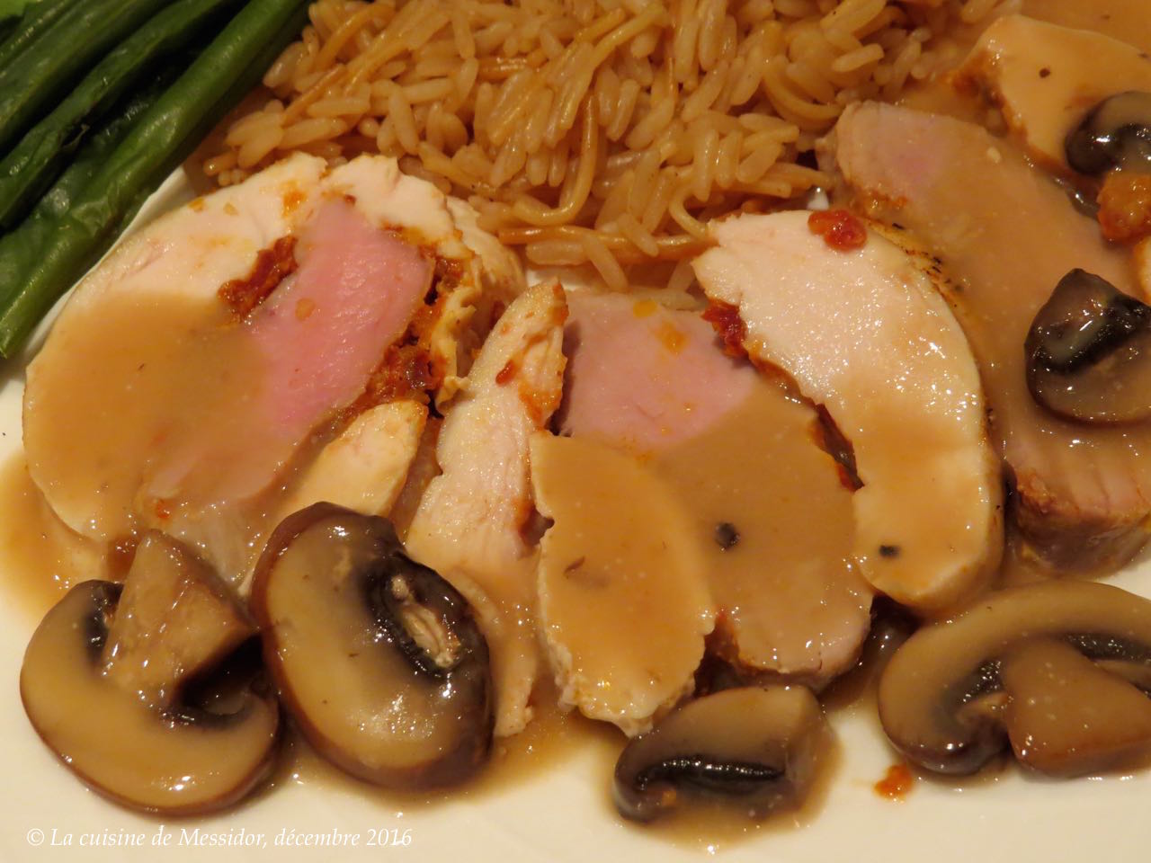 La cuisine de Messidor Coq au porc étagé au pesto rouge La cuisine de Messidor Coq au porc étagé au pesto rouge