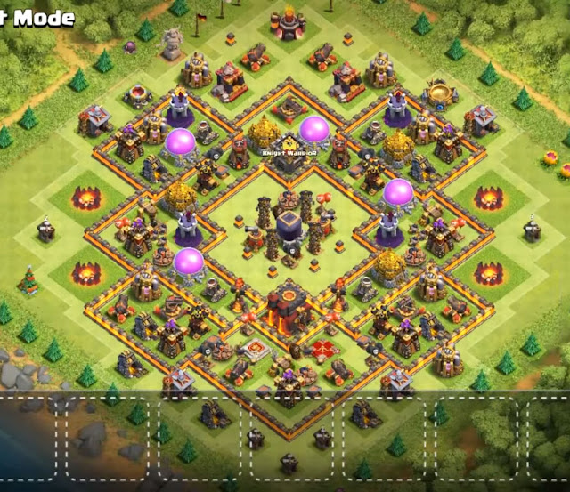 Dark Elixir protecting th10 base design Dark Elixir protecting th10 base design