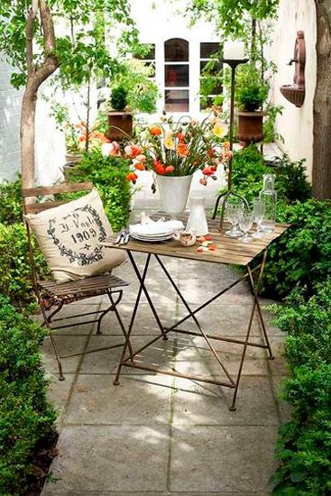 muebles para jardines pequeños
