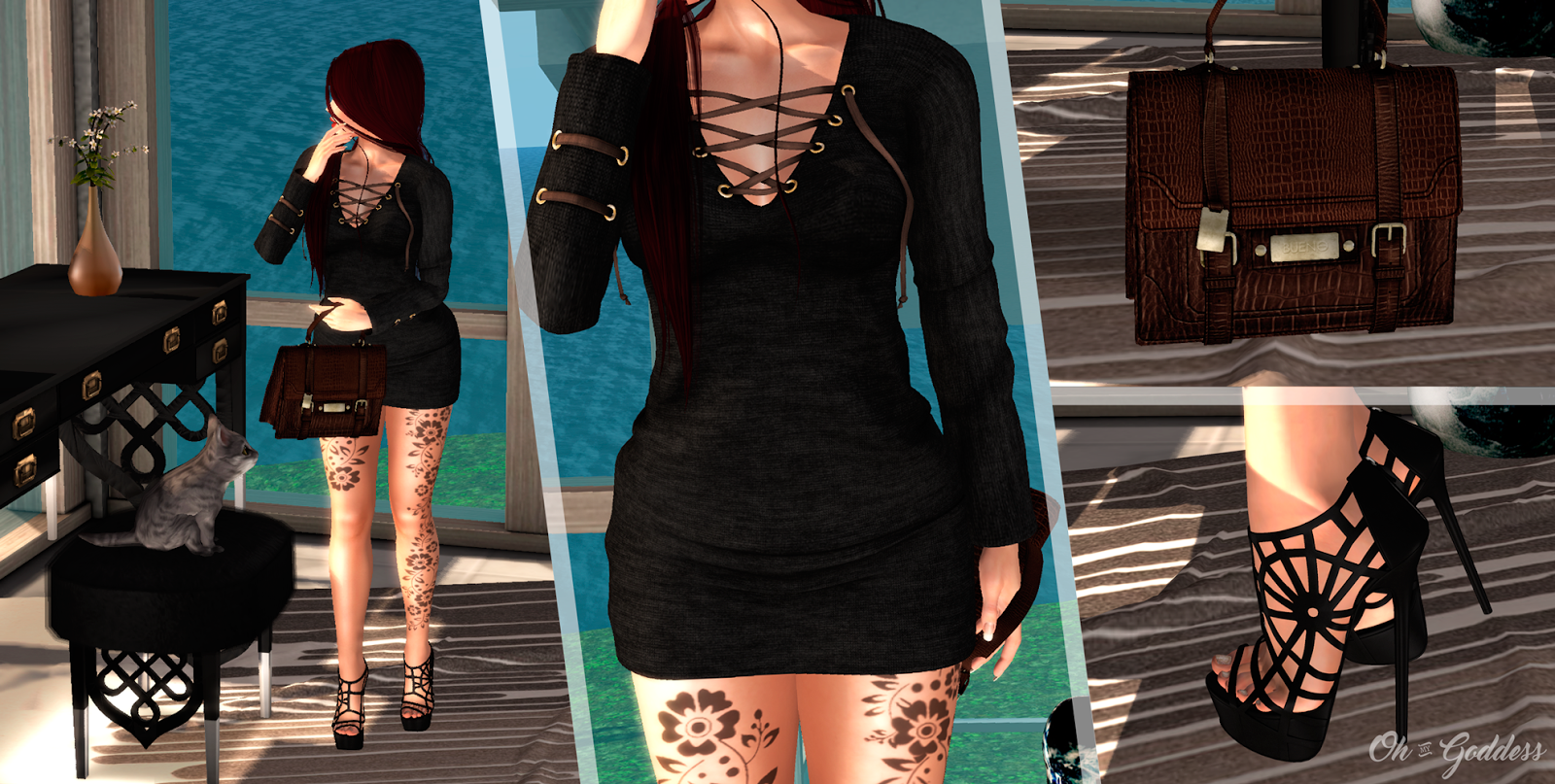 Second Life Fashion Blog: FaMESHed November - Getting Ready for You - OhMyGoddess Second Life Fashion Blog: FaMESHed November - Getting Ready for You - OhMyGoddess