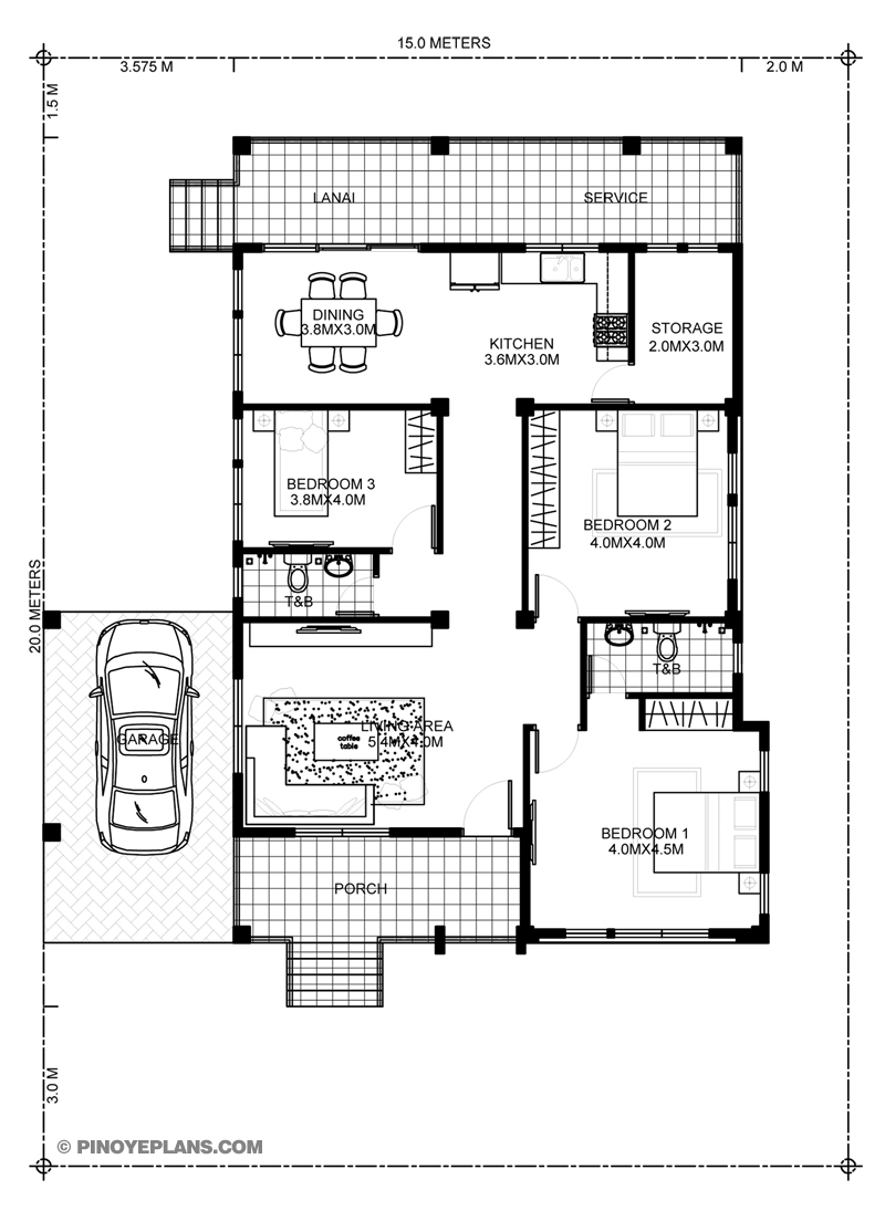 Myhouseplanshop Three Bedroom House Plan Designed To Be