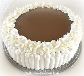 #kinuskikakku #caramelcake #cake #kermakakku #creamcake #täytekakku #leivonta #paraskinuskikakku #bestcake #homemadecake