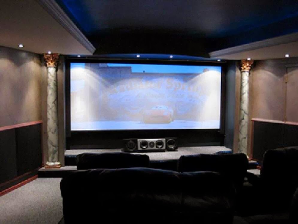 Home Entertainment with Large Screen
