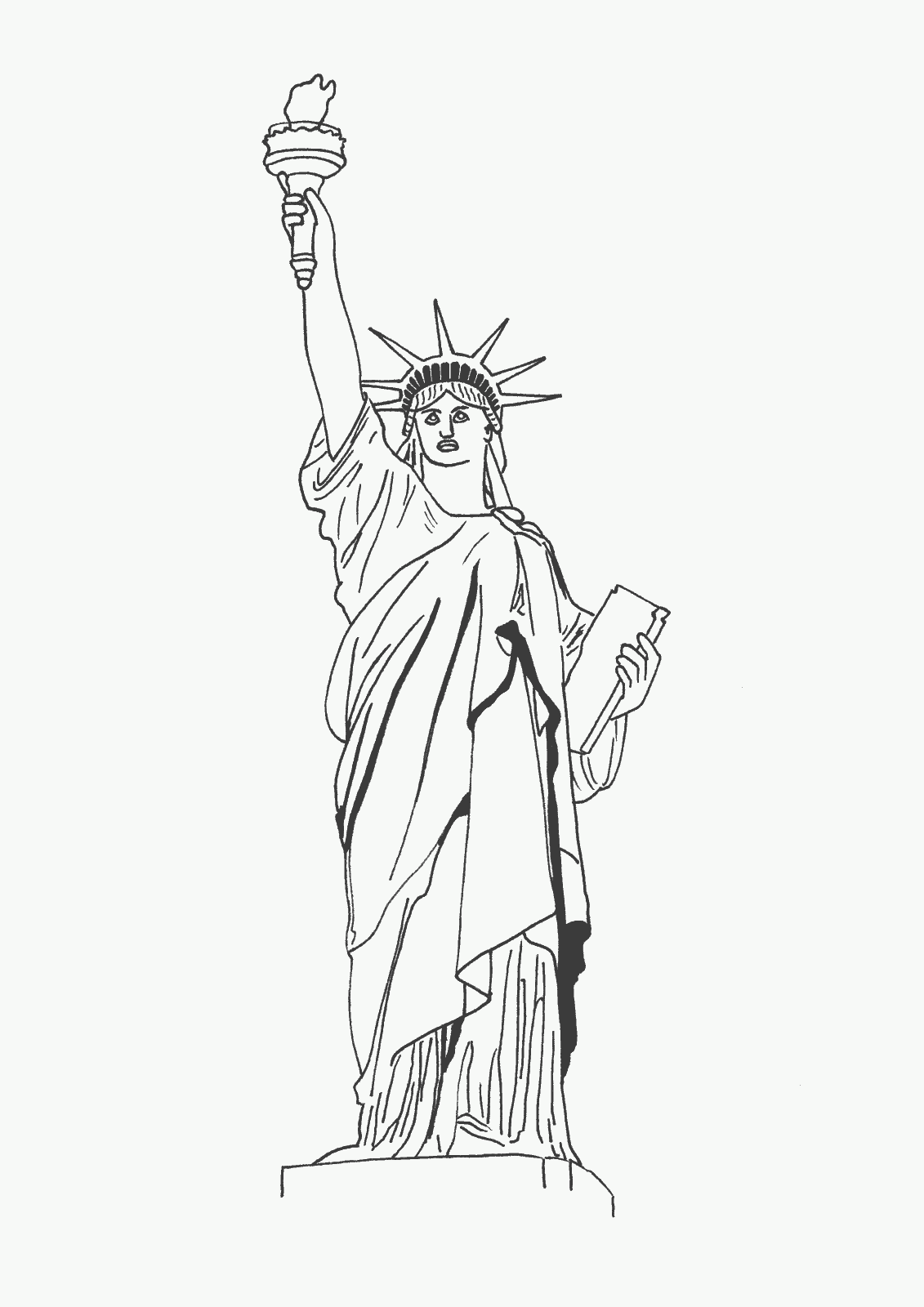 Statue Of Liberty Coloring Pages Statue Of Liberty Coloring Pages
