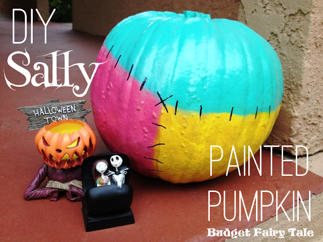 Budget Fairy Tale: DIY Sally Painted Pumpkin