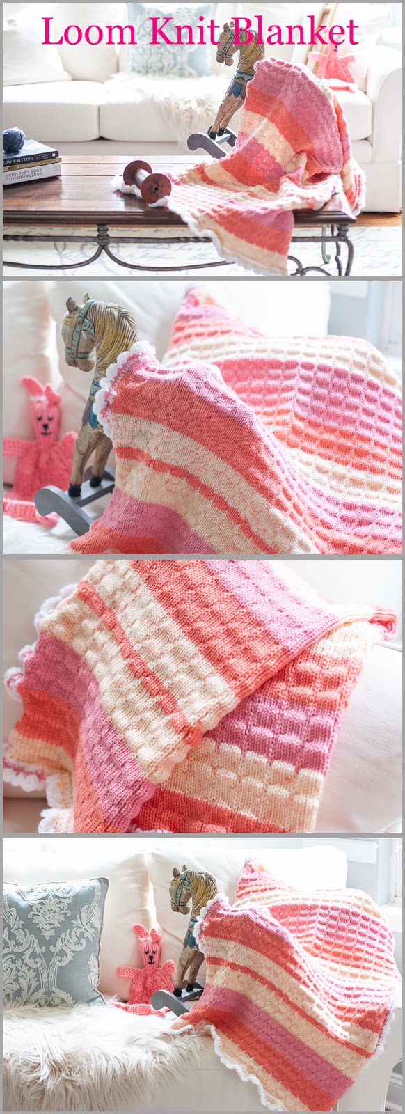 Loom Knit Baby Blanket Pattern, Just Published! Loom Knitting by This