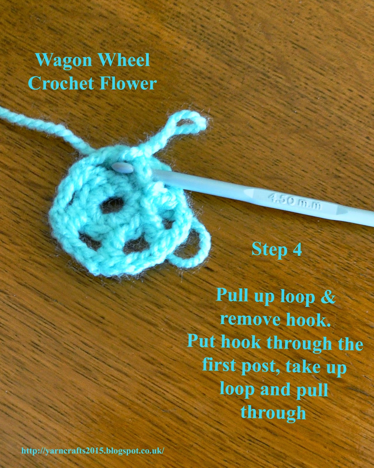 Yarn Crafts from Ann's Yarn Barn Free Crochet Pattern Wagon Wheel