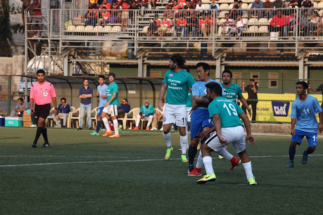 An exhibition match between Baichung Bhutia’s team comprising players from the semi-finalist teams and the All Star Football Club