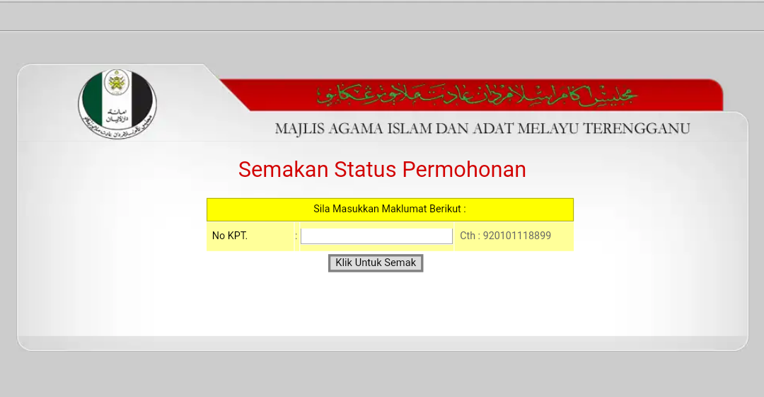 Maidam http my www gov Semakan Keputusan