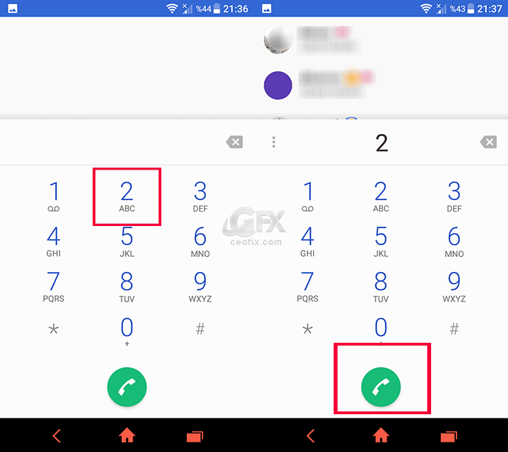 Huawei telefonlarda hızlı arama ekleme