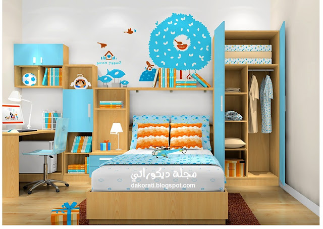 غرفه اطفال مساحات صغيرة