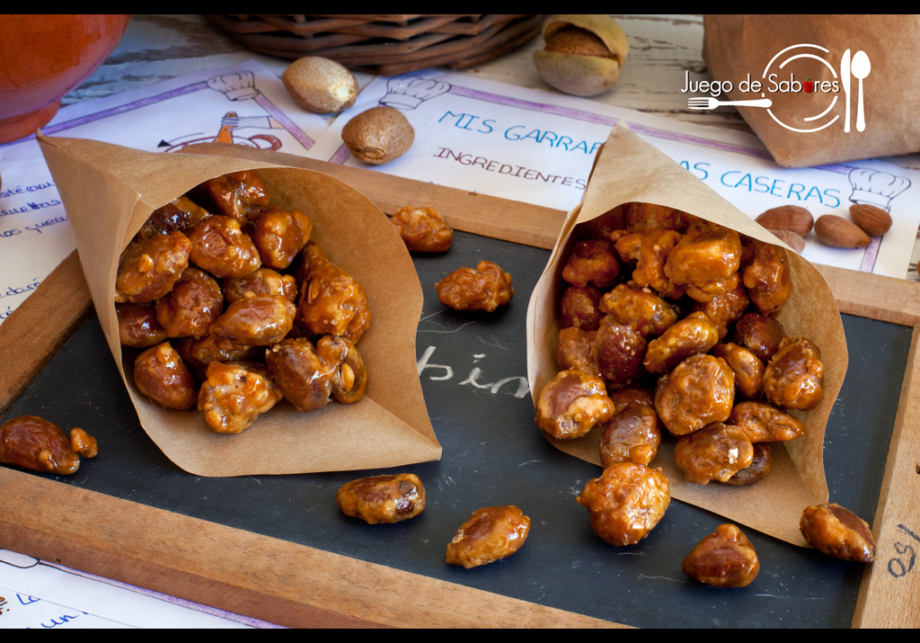 JUEGO DE SABORES : ALMENDRAS GARRAPIÑADAS CASERAS