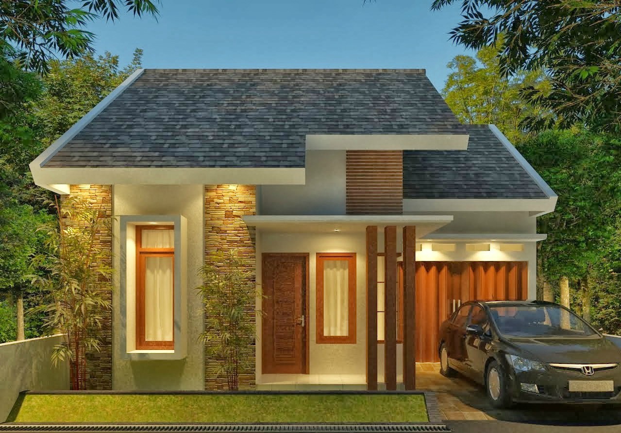  MODERN  Contoh  Desain  Rumah  Minimalis  1 Lantai