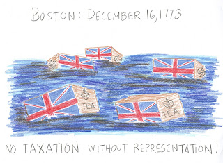 Cindy deRosier: My Creative Life: Boston Tea Party Drawing