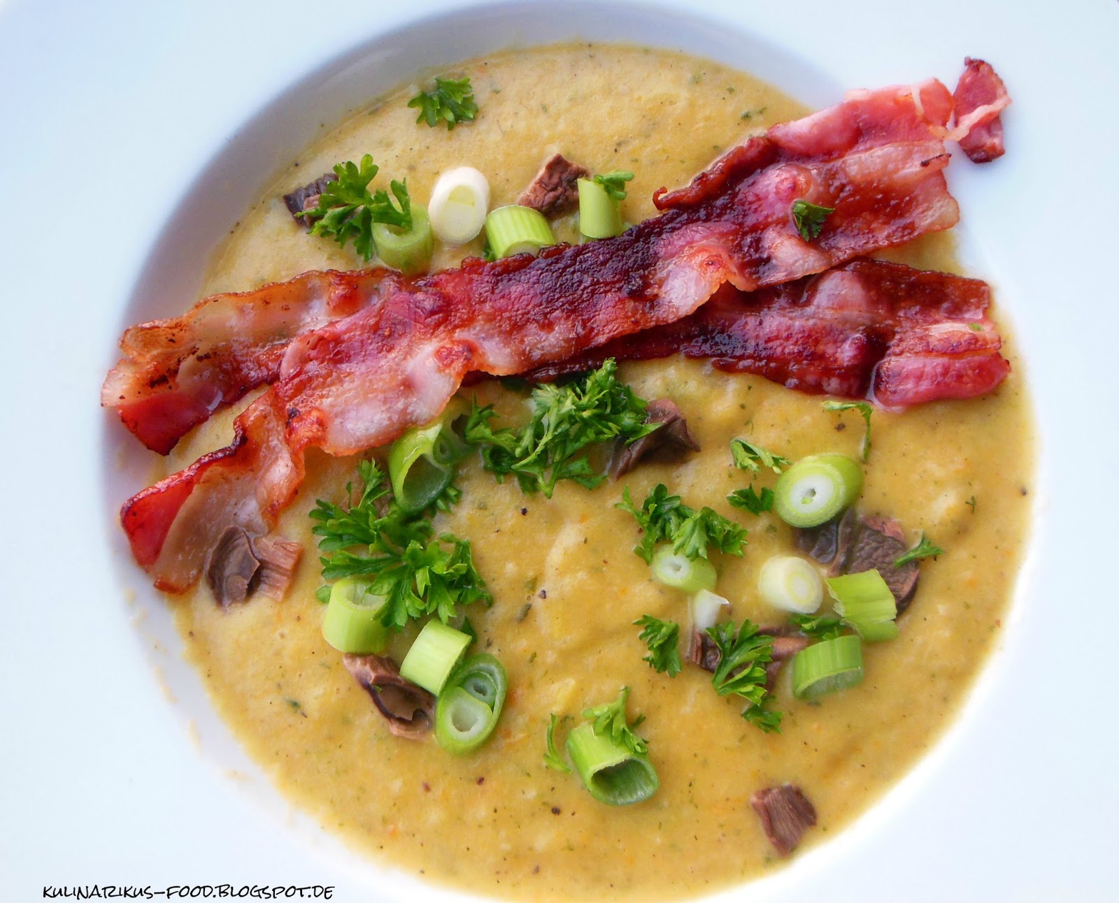 Kulinarikus: Kartoffelsuppe mit Bacon und Pilzen