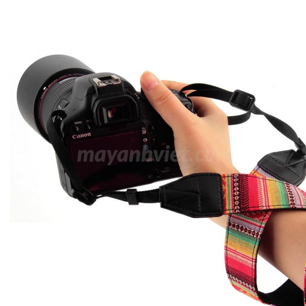 dây đeo máy ảnh thổ cẩm