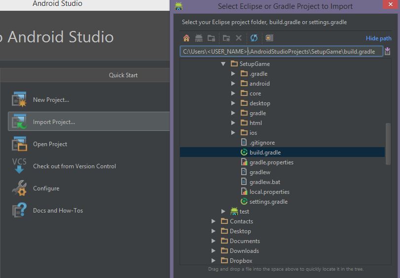 Android studio games