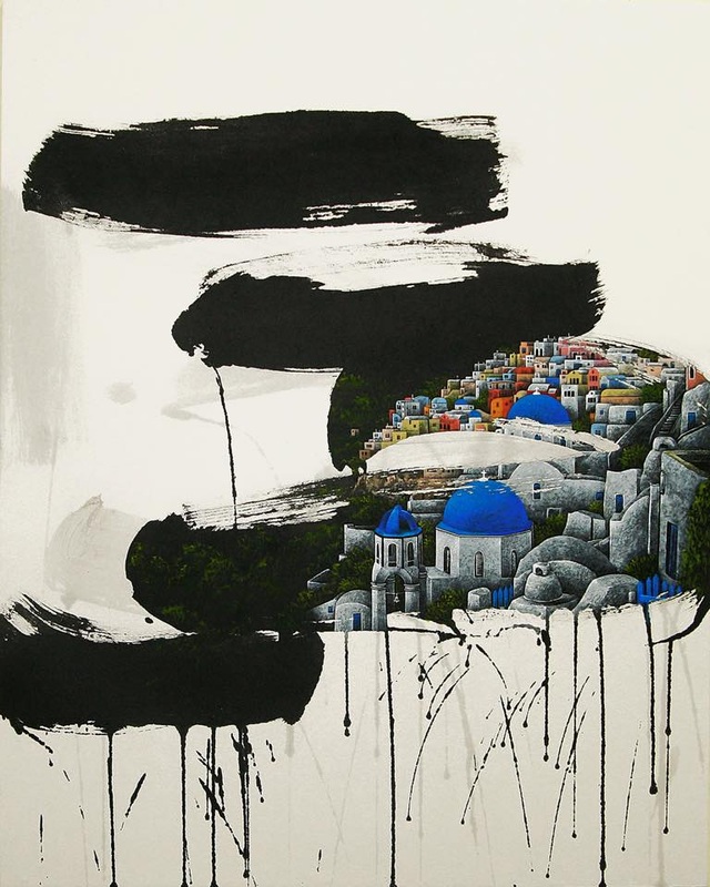 20-Artist-Jieun-Brush-Stroke-Architectural-Paintings-www-designstack-co