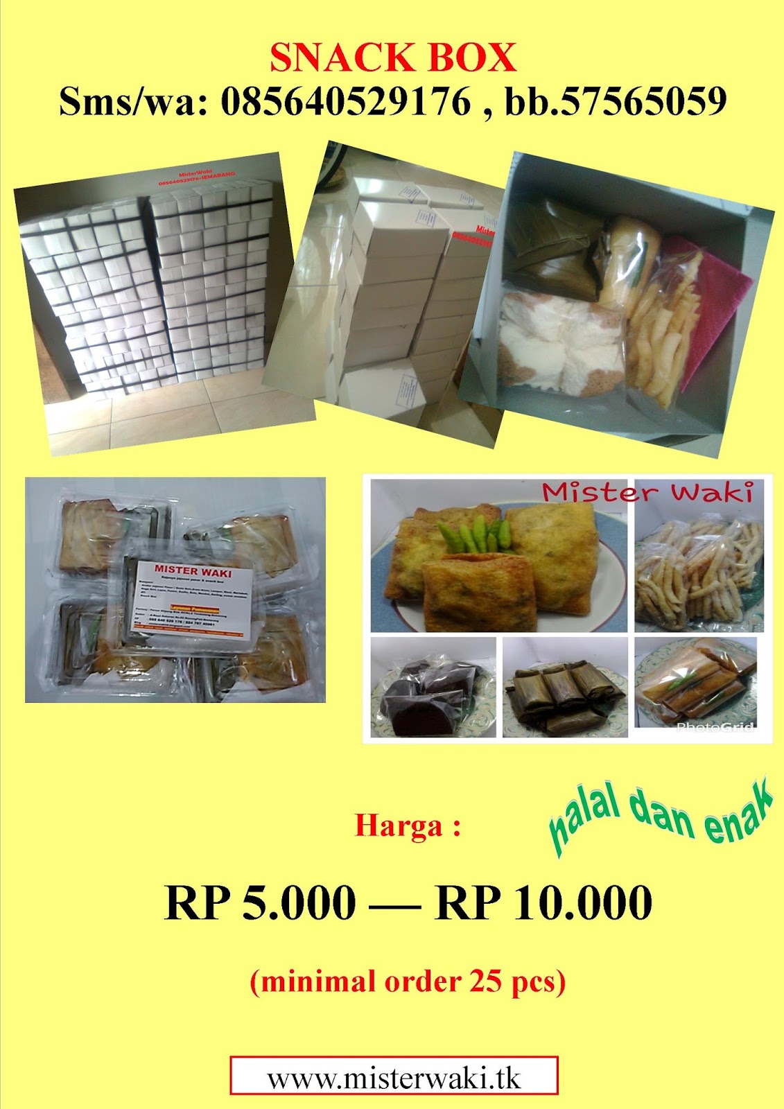SNACK BOX MURAH DAN ENAK CATERING ONLINE by Mister Waki