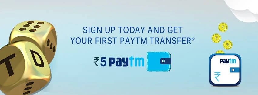 Get Free Paytm Cash by Signing Up on Trivia Dice