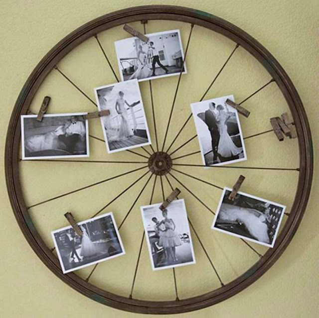 home decor ideas-home decor reuse old bicycle wheel
