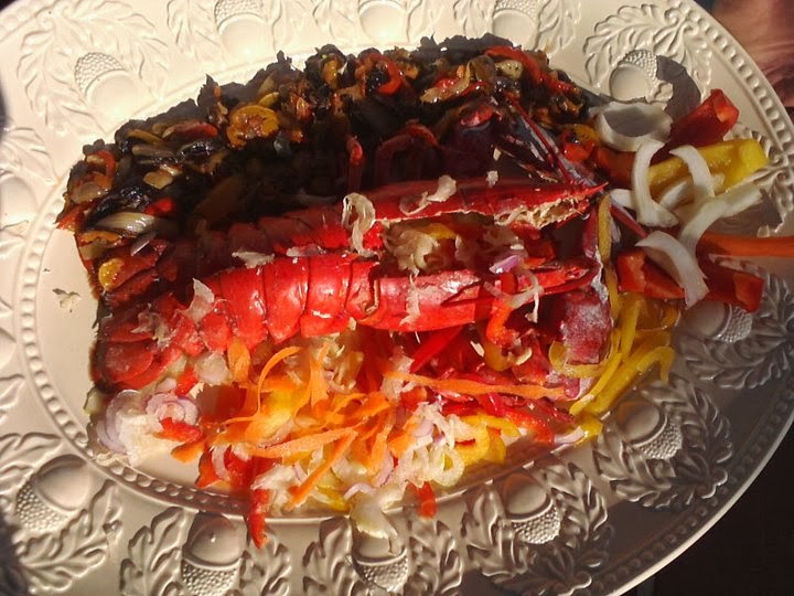 Sale Pepe e Fantasia..in cucina Astice alla Catalana con Verdure