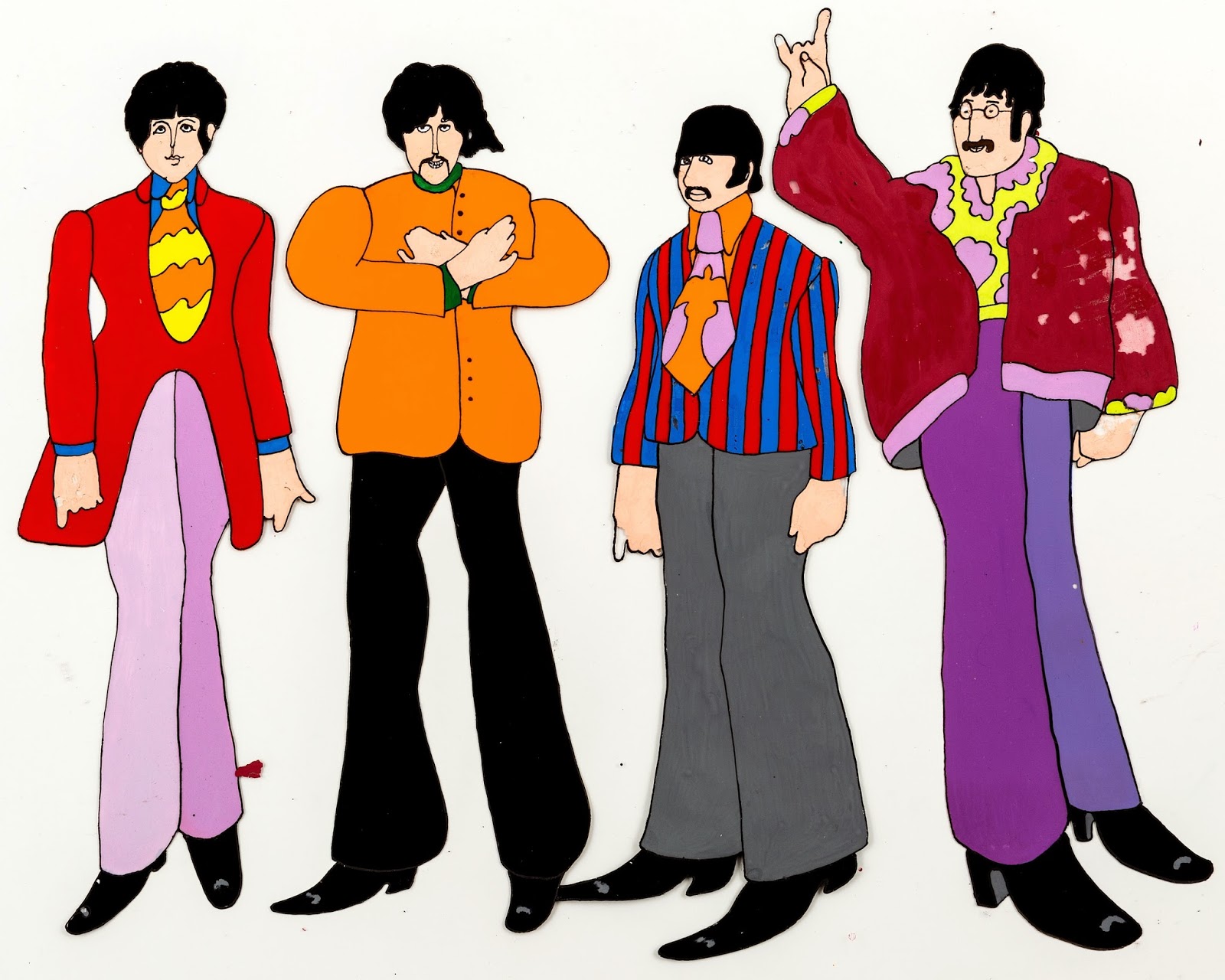 Pop Focus: Beatles Yellow Submarine animation cels.
